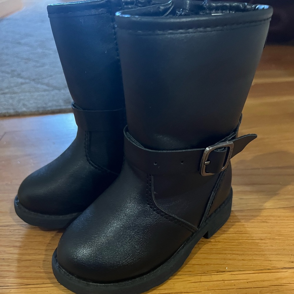 Carters Black Boots 4T